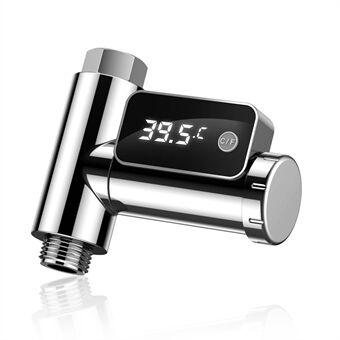 Digital duschtermometer Vattentemperaturmonitor med 360° roterbar LED-skärm
