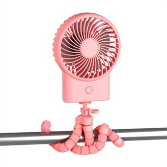 Octopus Portable Outdoor Fan Cooler USB Uppladdningsbar sommar ABS Handhållen kylfläkt
