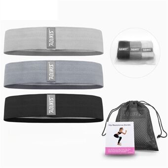 AOLIKES RB-3604 3Pcs/Set Anti-Break Resistance Band Elastic Exercise Band Hip Ankle Straps for Indoor/Outdoor Sports Portable Fitness Band