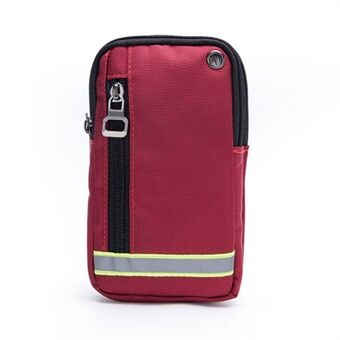 Multifunktionell telefonväska med dragkedja Midjepaket Crossbody-väska (lämplig för smartphone under 6 tum)