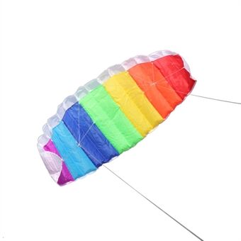 Färgglad Double Flying Line Wing Kite Easy Flyer Kite för barn Outdoor