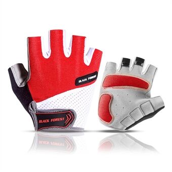 KYNCILOR A0055 Outdoor Sports Non-slip Half Finger Gloves Breathable Microfiber Leather Bike Mittens
