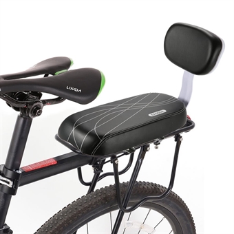 Cykelbaksits för barn - med kudde & ryggstöd - svart