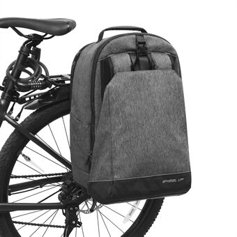 WHEEL UP E002 40L cykelväska med stor kapacitet Bakväska Multifunktionell ryggsäcksväska - mörkgrå