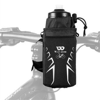 WEST BIKING YP0707278 Bärbart cykelstyre främre vattenflaskväska Isolerad termisk dragsko Vattenkokarehållare reflekterande värmeväska