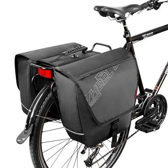 WHEEL UP Cykelställväska Vattentät Trunk Bag 28L Stor kapacitet Klädförvaringspaket med handtag för cykelbaksäte