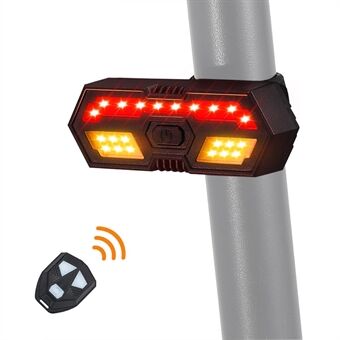 WEST BIKING YP0701314 Cykel LED-bakljus Cykelhorn Blinkers varningsbaklykta med fjärrkontroll