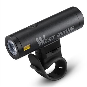 WEST BIKING YP0701332 500LM Bike Bright LED-frontljus Torch Cykelsäkerhetslampa - svart