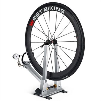 WEST BIKING YP0719282 Cykelhjul Truing Stand med mätklocka Mätare MTB Road BMX Cykelfälgar Korrigering hjul Underhåll Reparationsverktyg