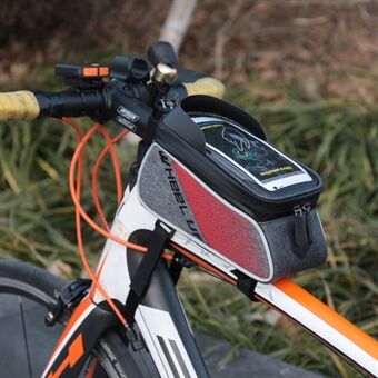 WHEEL UP 6-tum cykelväska i nylon Vattentät telefonväska med pekskärm