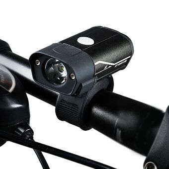 5 lägen Cykelstrålkastare USB Uppladdningsbar Aluminiumlegering Varningsljus Vattentät cykelfrontljus