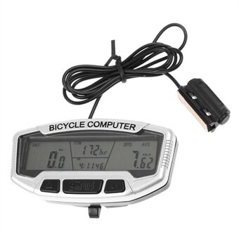 Vattentät Cykel Digital LCD Dator Vägmätare Auto Bakgrundsbelysning 27 Funktioner Cykel Hastighetsmätare Velometer