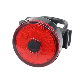 Cykelljus USB uppladdningsbar LED-lampa bak LED-bakljus för cykel med 3 ljuslägen - röd
