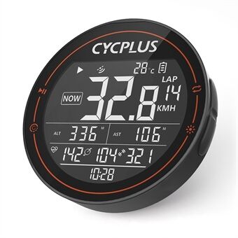 CYCPLUS Trådlös MTB landsvägscykeldator Vattentät GPS Hastighetsmätare BT ANT + Cykeldator med kadenssensor Pulsmätare