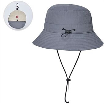 XBG-9225 Nylon Bucket Hat Outdoor UV-skydd Vikbar Vattentät sommarsolmössa, Färg Splicing Liner