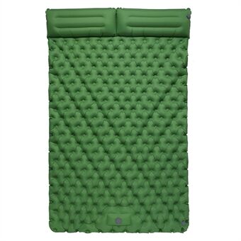 200x120CM Uppblåsbar sovmatta Inbyggd fotpump Kompakt luftmadrass med kudde för camping, ryggsäcksvandring, vandring