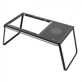 SHINETRIP A440-H00 Outdoor IGT-bord Bärbart hopfällbart bord Steel Picknickbord (ingen surfplatta)