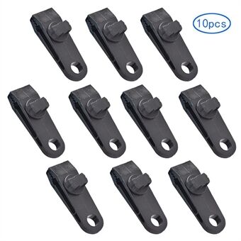 LUCKSTONE SLPJ-007 10Pcs Tarp Clips Clamps Heavy Duty Lock Grip Fasteners Tent Clips Holder Pool Canopy Cover Bungee Cord Clip