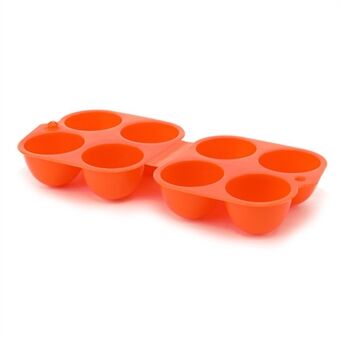 4 Grids Äggförvaringslåda Bärbar ägghållarebehållare för Outdoor Picknickäggsväska Köksarrangör (BPA-fri, inget FDA-certifikat)
