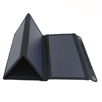 HY-SP28 28W Solar 4-vikbar USB Snabbladdning Typ-C Solar Laddare Power Bank för Outdoor