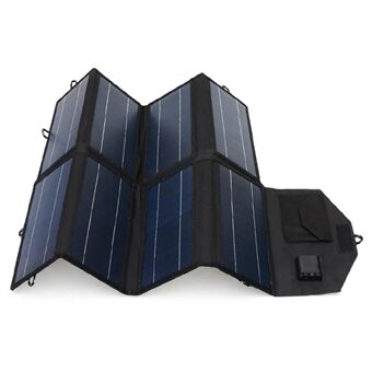 50W monokristallin Solar Bärbar hopfällbar Solar Mobiltelefon Power Bank för campingvandring