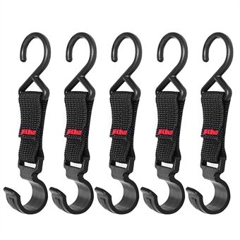 5Pcs/Pack Outdoor Camping Portable Lightweight Moveable Storage Hook Detachable Hanging Hook S-Shaped Hook