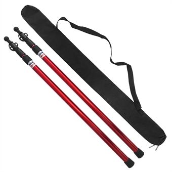 2Pcs Telescoping Tarp Poles Adjustable Tent Poles Lightweight Aluminum Tent Poles Replacement for Camping Backpacking Hammocks Shelters