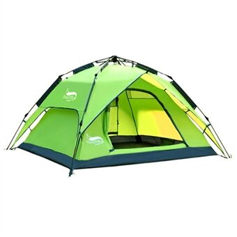 DESERT&FOX 3-4 People Outdoor Double Layer Automatic Tent Rainproof Dual Door Camping Hiking Tent
