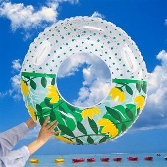 YX-001 Ring för vuxna Snygg uppblåsbar Outdoor PVC Float Ring med handtag, storlek: 90#