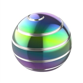 Silversträng med roterande boll Fidget Spinner Stress Relief Desktop Sfärisk fingergyro, diameter: 55 mm - Flerfärgad