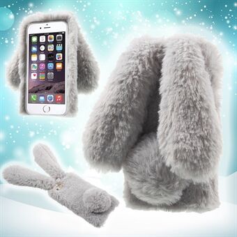 Rabbit Bunny TPU telefonväska med varm päls för iPhone 6s Plus / 6 Plus