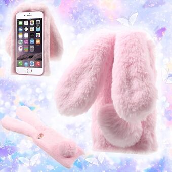 Rabbit Bunny Warm Fur Mjukt TPU-skal för iPhone 6s Plus / 6 Plus