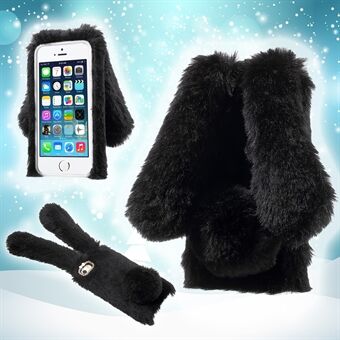 Bunny Shape Warm Fur TPU-fodral för iPhone 5 / iPhone 5S / iPhone SE 2013