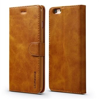LC.IMEEKE Plånboksfodral i äkta läder med Stand för iPhone 6s/6