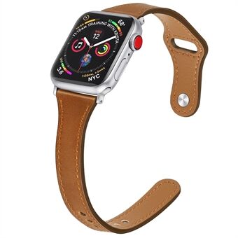 Äkta läder Smart Watchband för Apple Watch Series 6 / SE / 5/4 40mm / Series 3/2/1 Watch 38mm