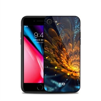 NXE TPU Pattern Printing Glas Hybrid Slim Case för iPhone 8/7 / SE 2 (2020)
