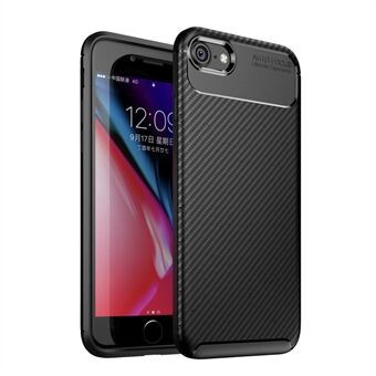 Beetle Series Carbon Fiber TPU Protection Cellphone Case for iPhone 7 / iPhone 8 / iPhone SE 2020/2022