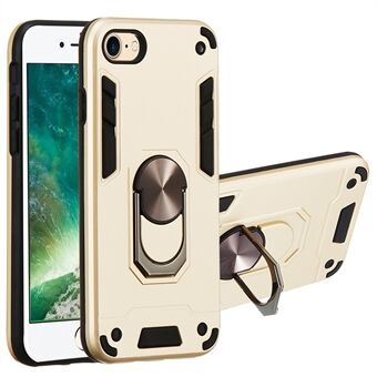 Rotating Kickstand Detachable 2-in-1 Plastic + TPU Hybrid Phone Case Cover for iPhone 7 / 8 / SE (2020) / SE (2022) 