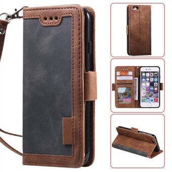 Retro Splicing PU Leather Wallet Magnetic Phone Cover for iPhone 8 / 7 / SE (2020) /SE (2022) 