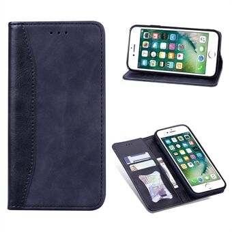 Business Style Splicing Shell Autoabsorberat plånboksfodral i läder för iPhone 7 / iPhone 8 / iPhone SE 2020/2022