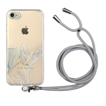 Välskyddat marmormjukt TPU-fodral för iPhone 7  / 8  / SE (2: a generationen)