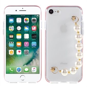 Anti-Drop tvåfärgat TPU-telefonfodral med pärlhandrem för iPhone 7 / iPhone 8 / iPhone SE 2020/2022