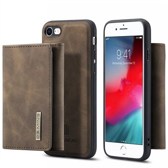 DG.MING M1 Series 2 i 1 löstagbart plånboksfodral i magnetiskt läder Trådlöst laddningsstöd med stöd för iPhone 7 / iPhone 8 / iPhone SE 2020/2022