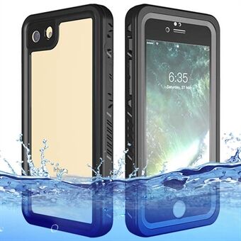 FS Series IP68 Vattentätt skal för iPhone 7 / 8 / SE (2020) / SE (2022), genomskinligt baksida för fullständigt skydd av telefonen.