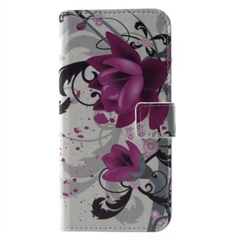 Mönstertryck plånbok Läder Flip Shell för iPhone X/XS 5,8 tum