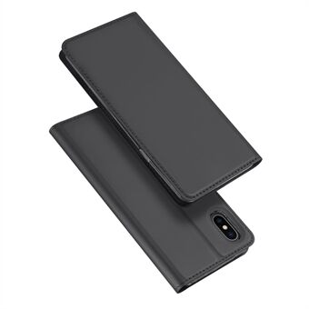 DUX DUCIS Skin Pro Series PU Leather Flip Case Magnetic Stand Smart Sleep/Wake Protective Cover with Card Slot for iPhone XS/X 
