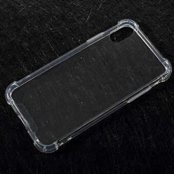 Drop-Proof Clear Acrylic Back + TPU Edge Hybrid Case för iPhone X / XS  - Transparent