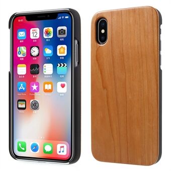 Real Wood Skin PC Hard Cover Case för iPhone X 