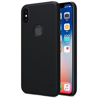 NILLKIN Super Frosted Shield PC Phone Case för iPhone X / XS (med LOGO Cutout)