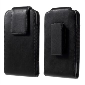 PU Läderplånbok Mobiltelefonfodral med bältesklämma för iPhone X / 10 - Svart